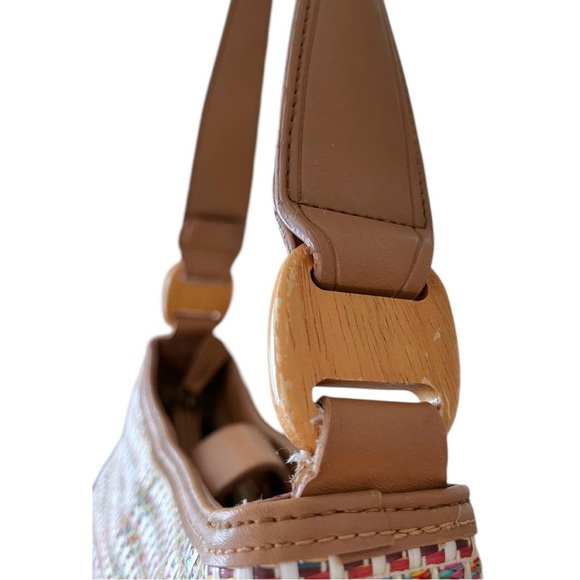 Fossil Woven Textured Multicolor Small Shoulder Bag - Picture 9 of 16